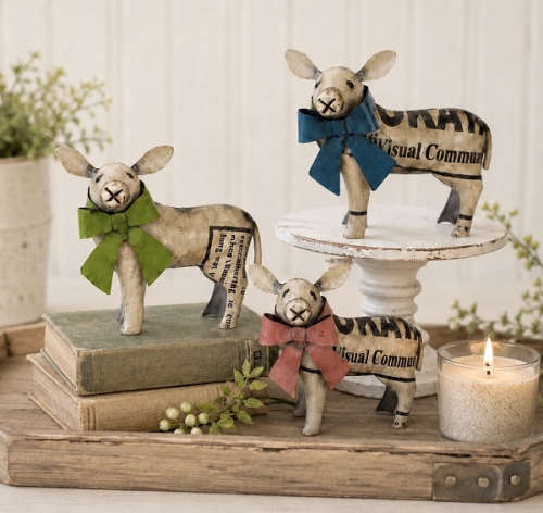 BABY SHEEP WITH BOWS *NEW* AVAIL DEC 2026